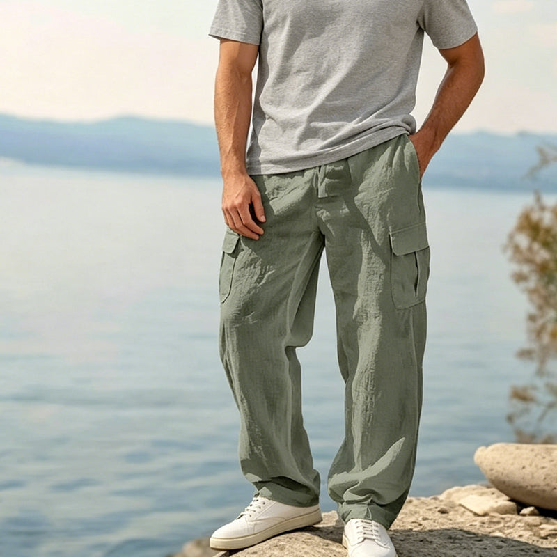 👖🌿Men's Cotton Linen Cargo Pants
