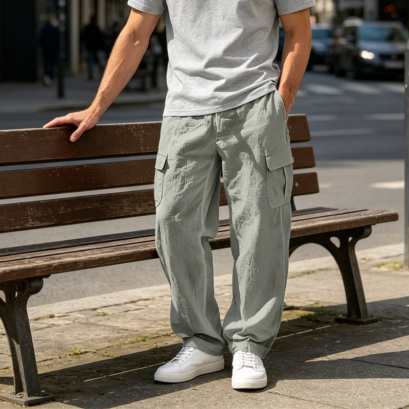 👖🌿Men's Cotton Linen Cargo Pants