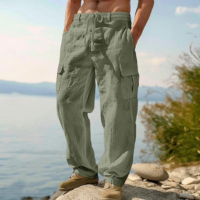 👖🌿Men's Cotton Linen Cargo Pants