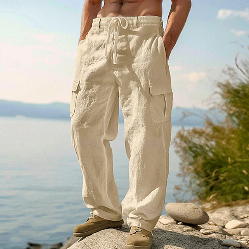 👖🌿Men's Cotton Linen Cargo Pants
