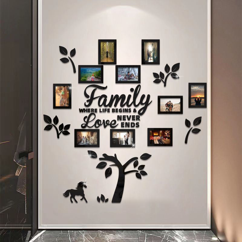 3D Family Tree Photo Frame Wall Sticker