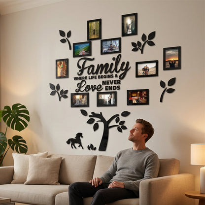 3D Family Tree Photo Frame Wall Sticker