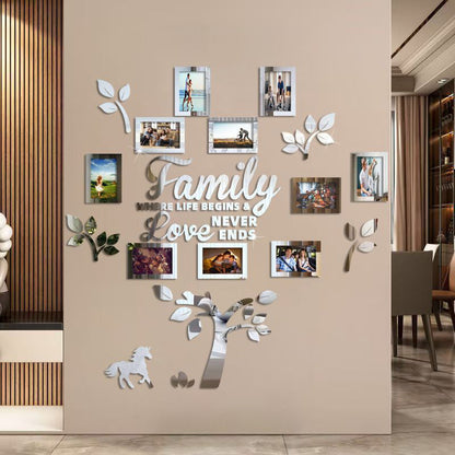3D Family Tree Photo Frame Wall Sticker