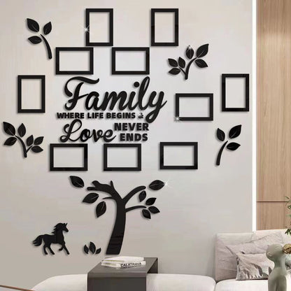 3D Family Tree Photo Frame Wall Sticker