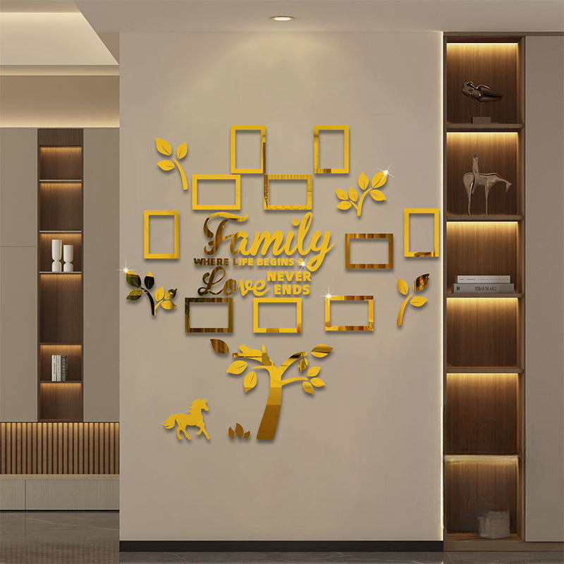 3D Family Tree Photo Frame Wall Sticker