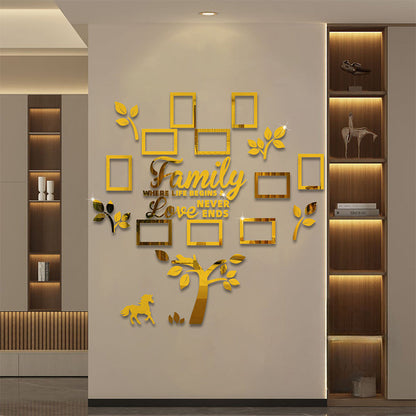 3D Family Tree Photo Frame Wall Sticker