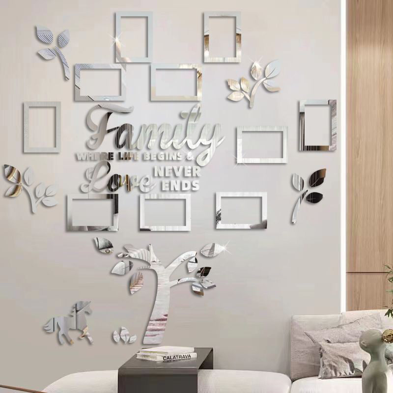 3D Family Tree Photo Frame Wall Sticker