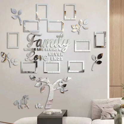3D Family Tree Photo Frame Wall Sticker