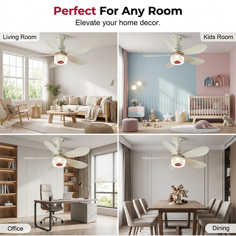 🌀  50% OFF! ✨ 3-in-1 Ceiling Fan with Light & Bluetooth – RGB, Quiet, Smart 💡